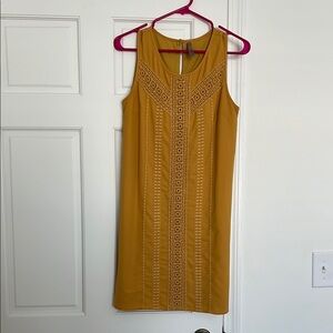 Sleeveless Mustard Dress